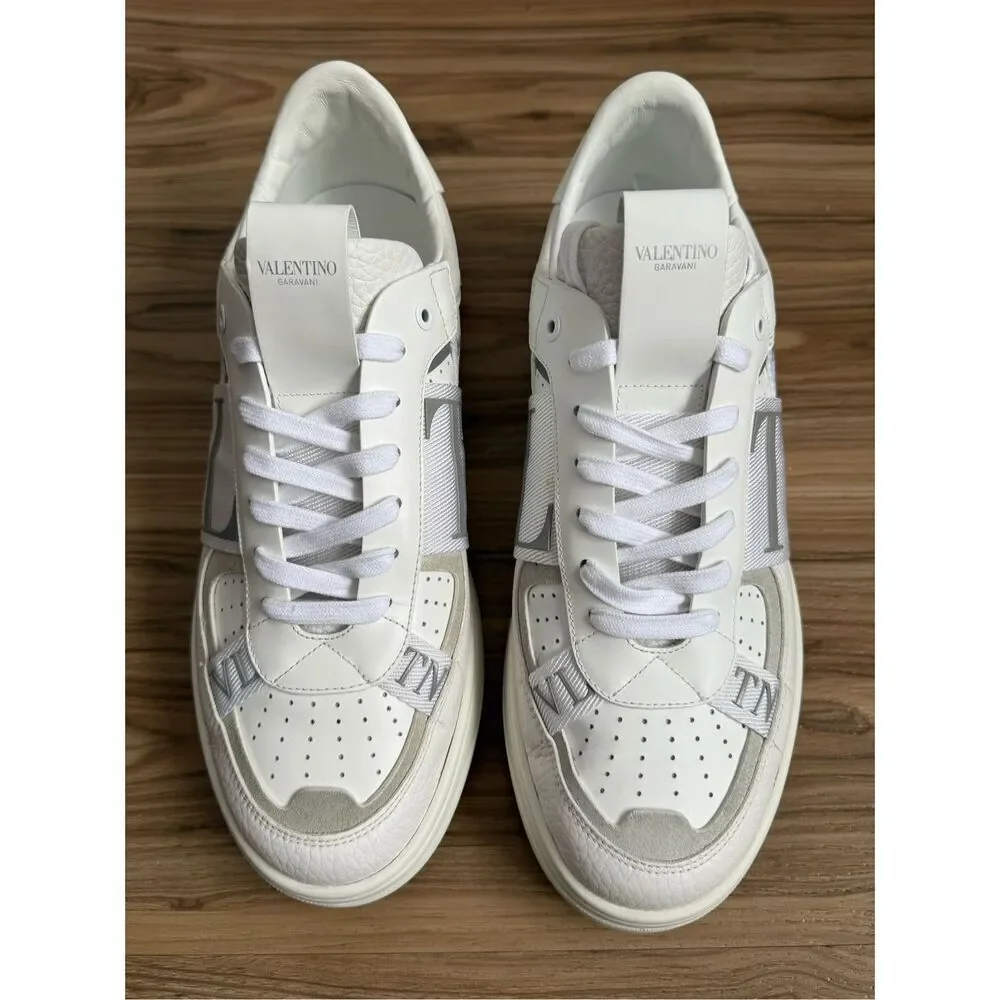 Valentino Garavani Low-Top Calfskin VL7N Sneakers with Bands US 11
